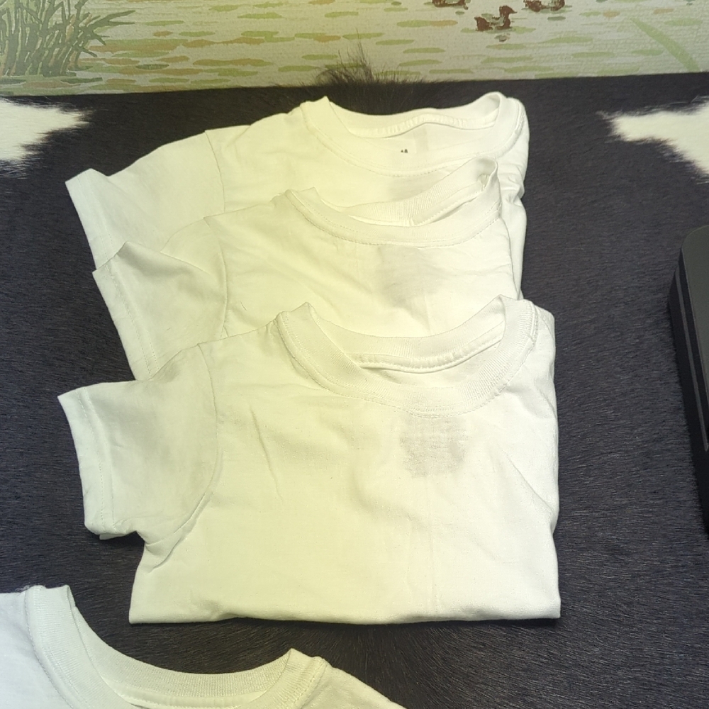 XS and S Youth Boys White Hanes Tshirt Bundle